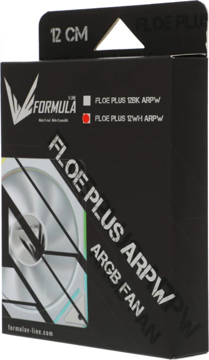 Вентилятор для корпуса Formula Floe Plus 12WH ARPW ARGB белый