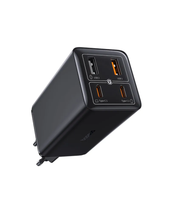 Сетевое зарядное устройство Baseus GaN6 Pro 100W EU Cluster Black (P10162705112-00)