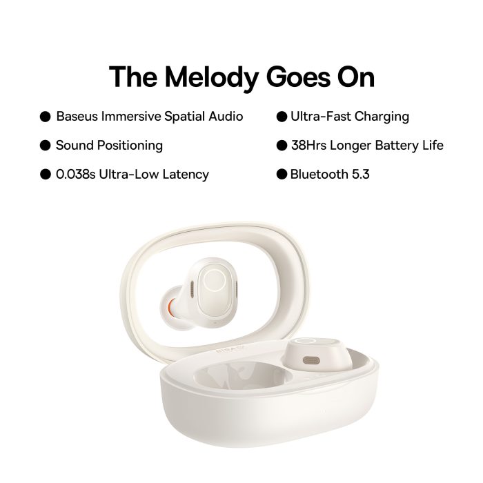 Наушники Baseus Bowie WM03 True Wireless Earphones Creamy White (NGTW330302)