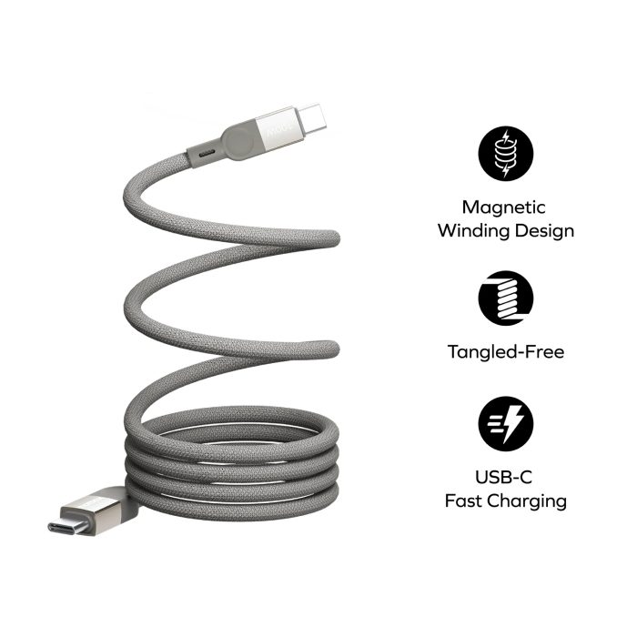 Кабель Momax Mag.Link DC36D USB-C/USB-C 2м Black