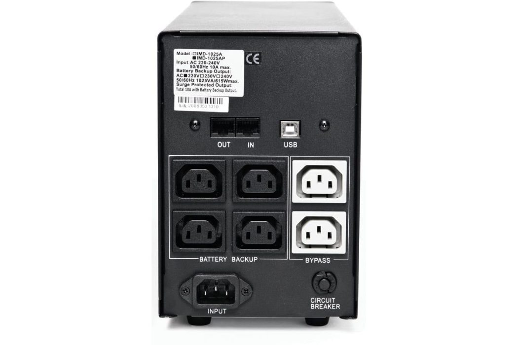 Источник бесперебойного питания PowerCom 3 кабеля (IMD-2000AP)
